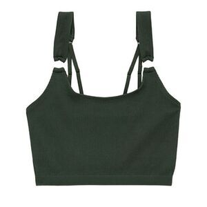 aerie Ribbed Olive Green Bralette